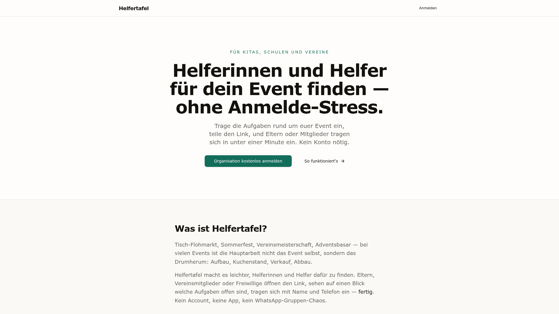 Helfertafel